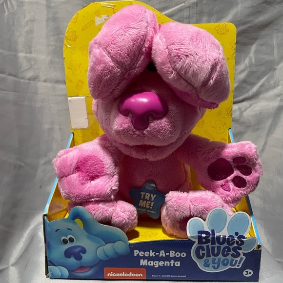 NIB Peek-A-Boo Magenta Plush Toy - Picture 4 of 8